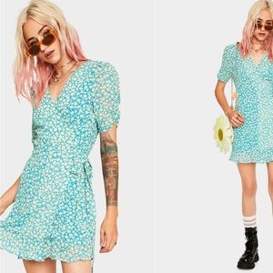 NWT Dolls Kill Cloud 10 Wandering Wildflower
Wrap Dress